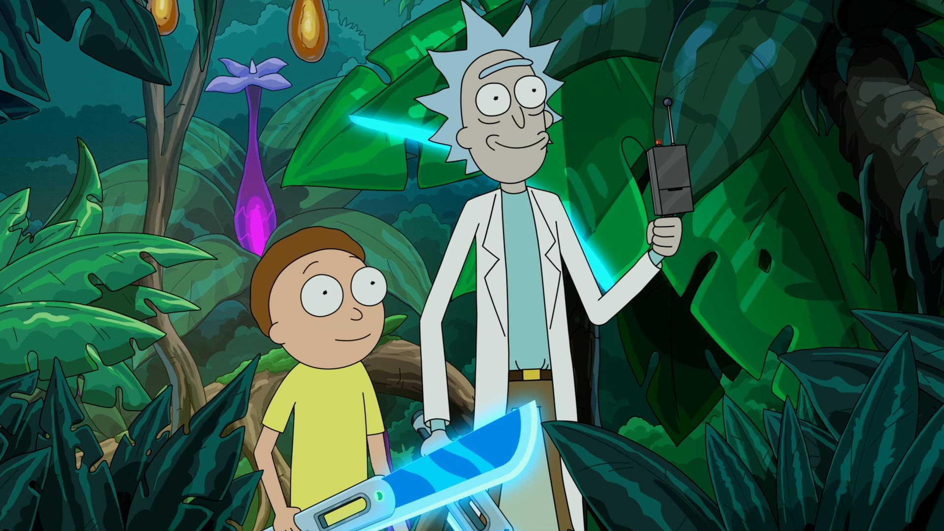 Les aventures de Zak-Rick et Crysta-Morty dans la forêt de Mortgully