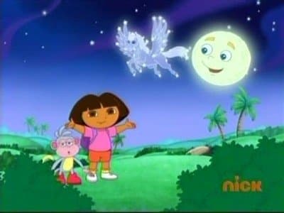 Dora et Pegasus, le cheval ailé