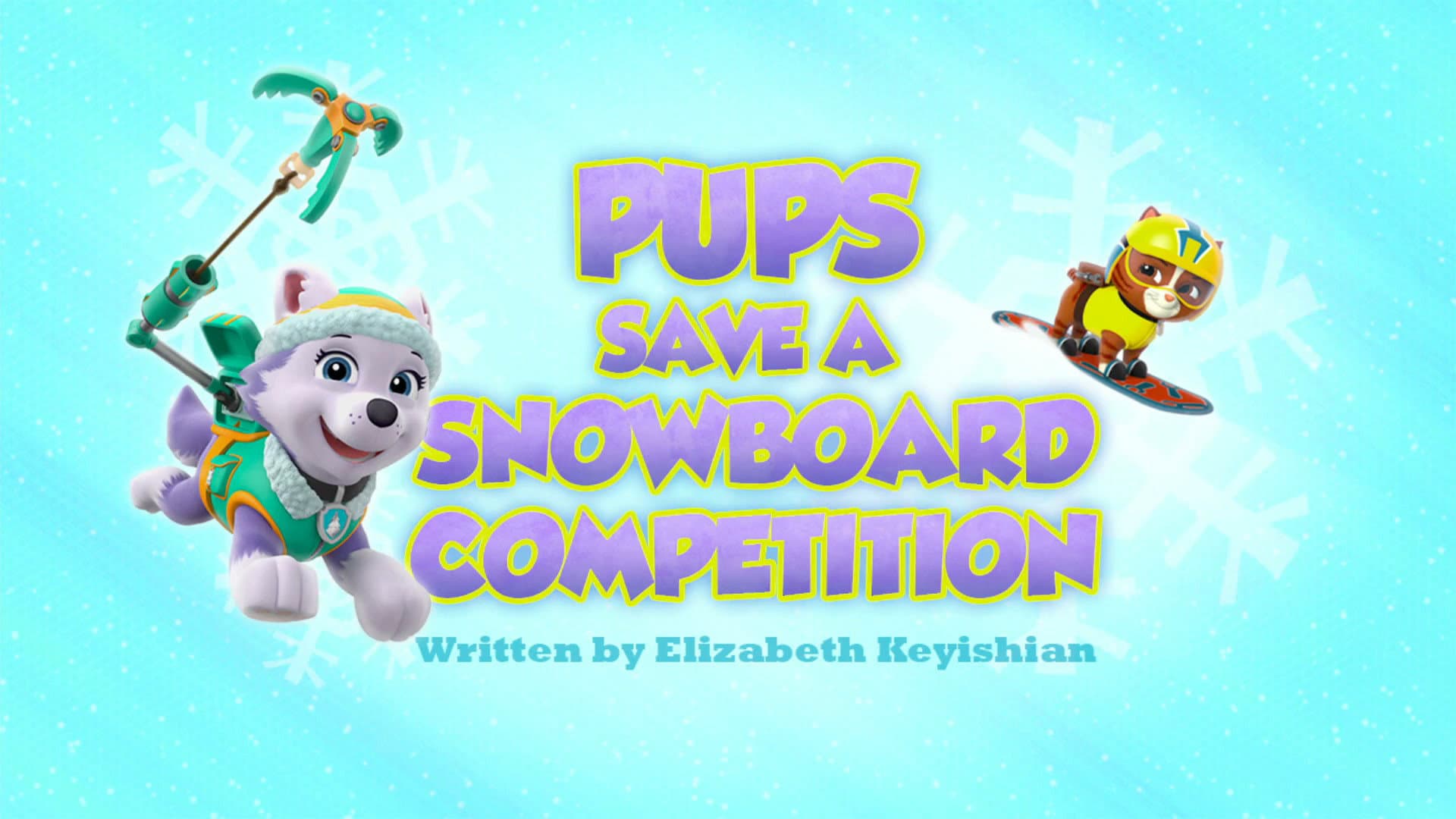 La compétition de snowboard