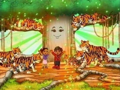 Le tigre du Bengale et l'arbre à vœux Le tigre du Bengale et l'arbre à vœux