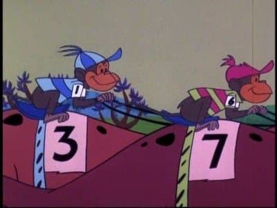 Deux hommes sur un dinosaure Deux hommes sur un dinosaure