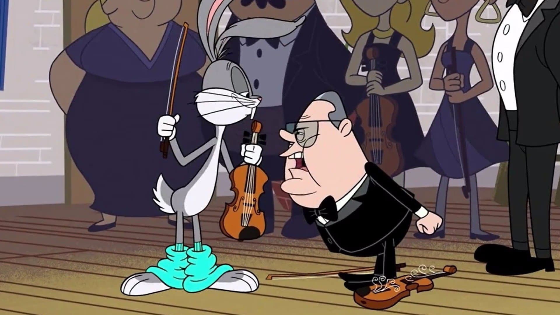 Bugs remplace Sir Proutcelot au violon et défie Leslie qui tente de tricher. Bugs remplace Sir Proutcelot au violon et défie Leslie qui tente de tricher.