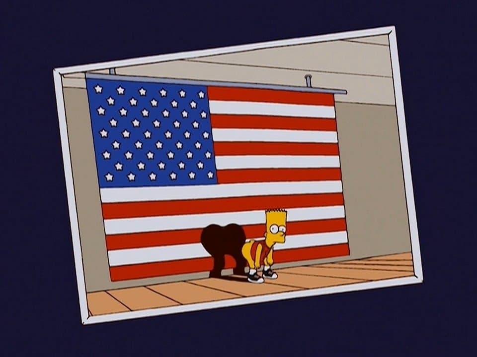 Le drapeau... potin de Bart Le drapeau... potin de Bart