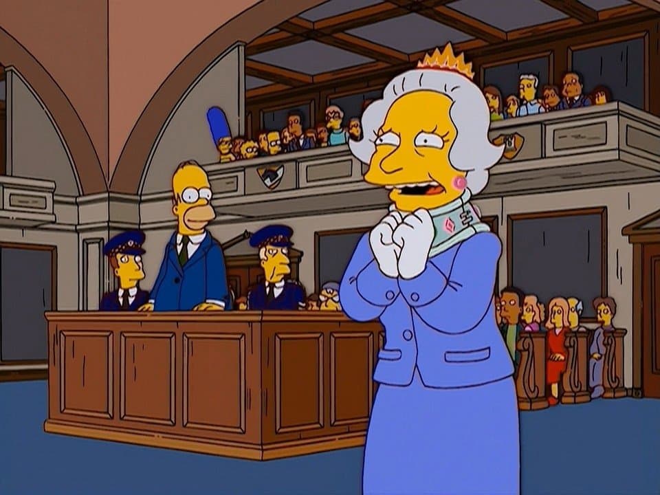 Homer rentre dans la reine Homer rentre dans la reine
