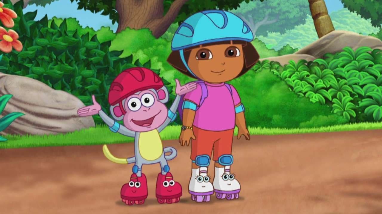 Dora fait du roller skate Dora fait du roller skate