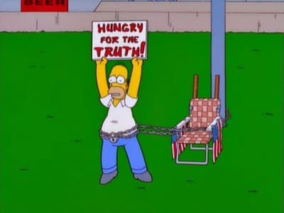 Homer fait la grève de la faim Homer fait la grève de la faim