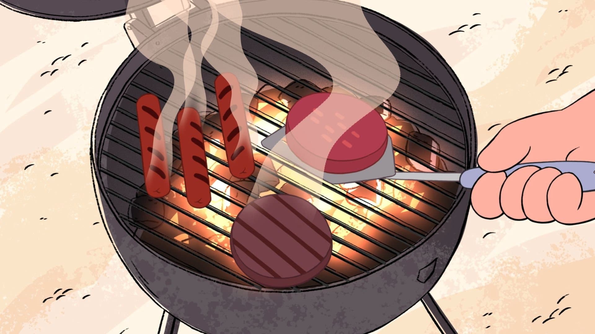 Barbecue sur la plage Barbecue sur la plage