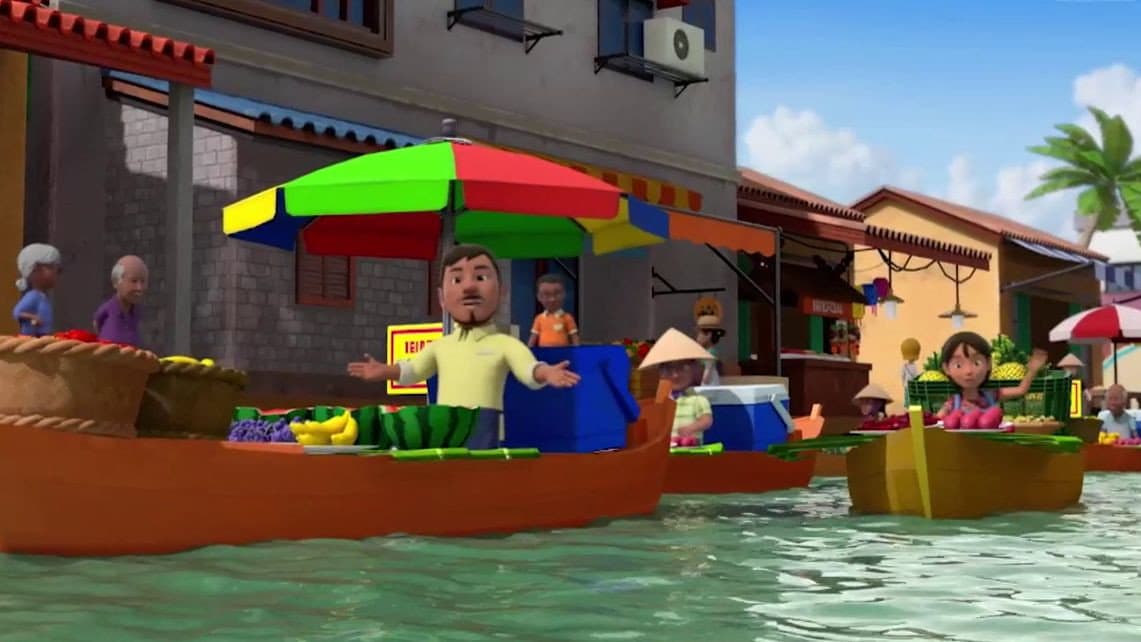 Le marché flottant Le marché flottant